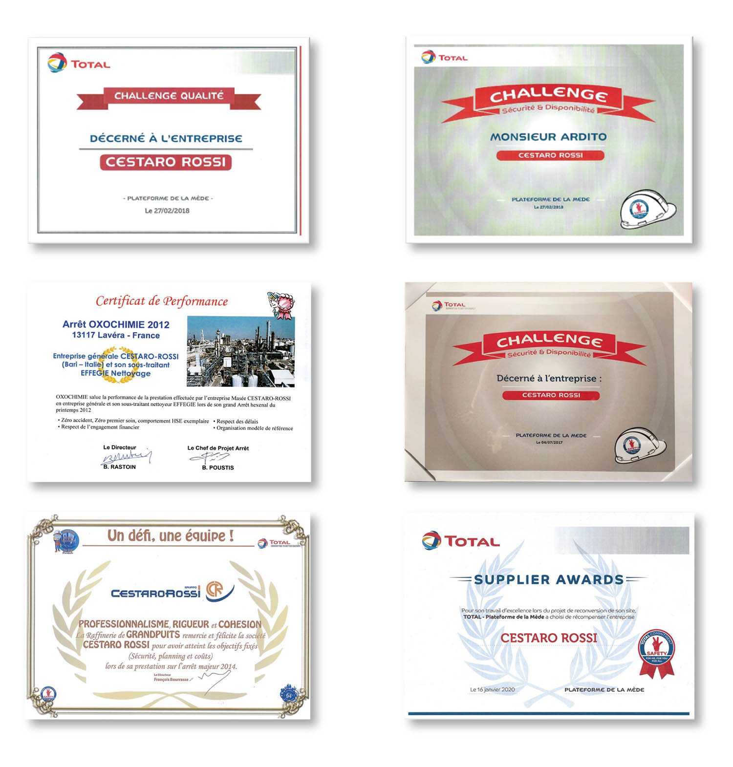 Cestaro Rossi - Awards
